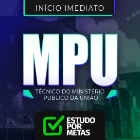 Logo Curso Preparatório MPU + Estudo por Metas Cargo Técnico do MPU