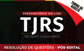 Logo TJ-RS - Técnico Judiciário - Resolução de Questões - Pós-edital