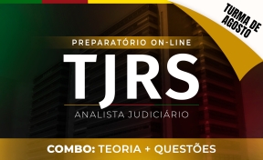 Logo Combo TJ-RS - Novas Turmas - Analista Judiciário - On-line