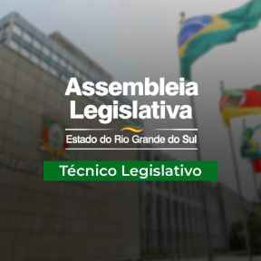 Logo Assembleia Legislativa - RS Técnico Legislativo - Curso Tradicional