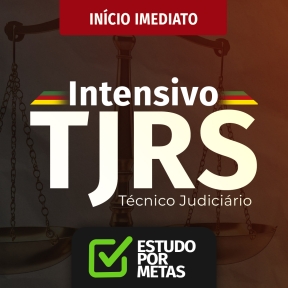 Logo TJRS Intensivo + Estudo por Metas Técnico Judiciário