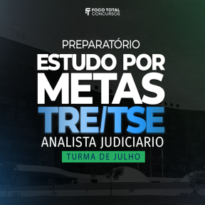 Logo Curso Preparatório TRE/TSE + Estudo por Metas Analista Judiciário - Área Judiciária