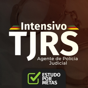 Logo TJRS Intensivo + Estudo por Metas Agente de Polícia Judicial