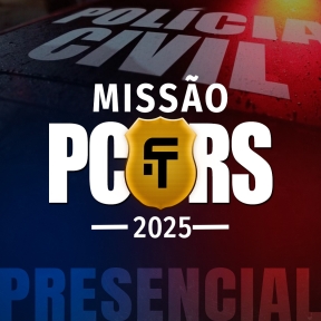 Logo Missão PC/RS - 2025  PRESENCIAL Escrivão e Inspetor