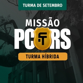 Logo Missão PC/RS - Turma Híbrida Escrivão e Inspetor