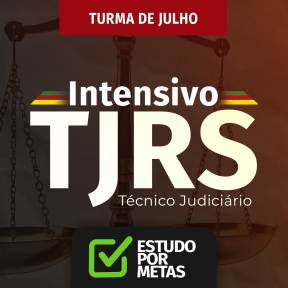 Logo TJRS Intensivo + Estudo por Metas Técnico Judiciário - TURMA JULHO