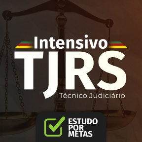 Logo TJRS Intensivo + Estudo por Metas Técnico Judiciário